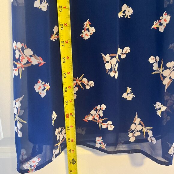 Blue floral print dress - Picture 3 of 3